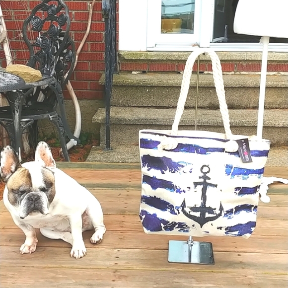 Nautical canvas tote bag - Picture 5 of 9
